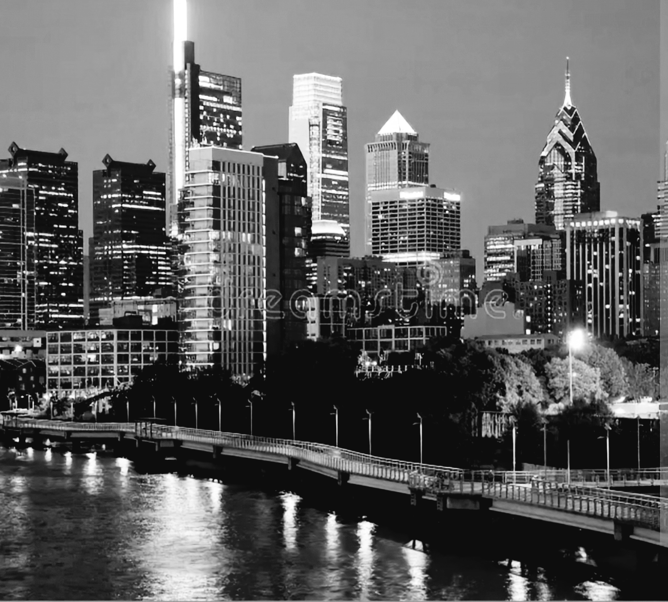 Philadelphia skyline at night